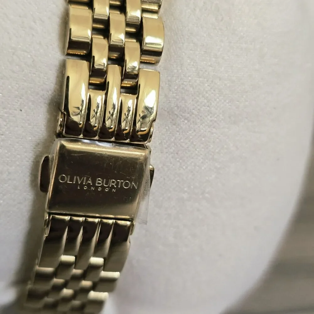 Olivia Burton Townhouse Quartz Gold-Tone Stainless Bracelet Rectangular Watch